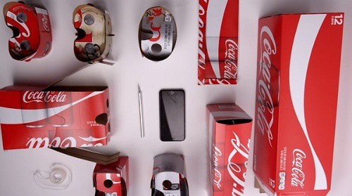 Maschera realtà virtuale by Coca cola