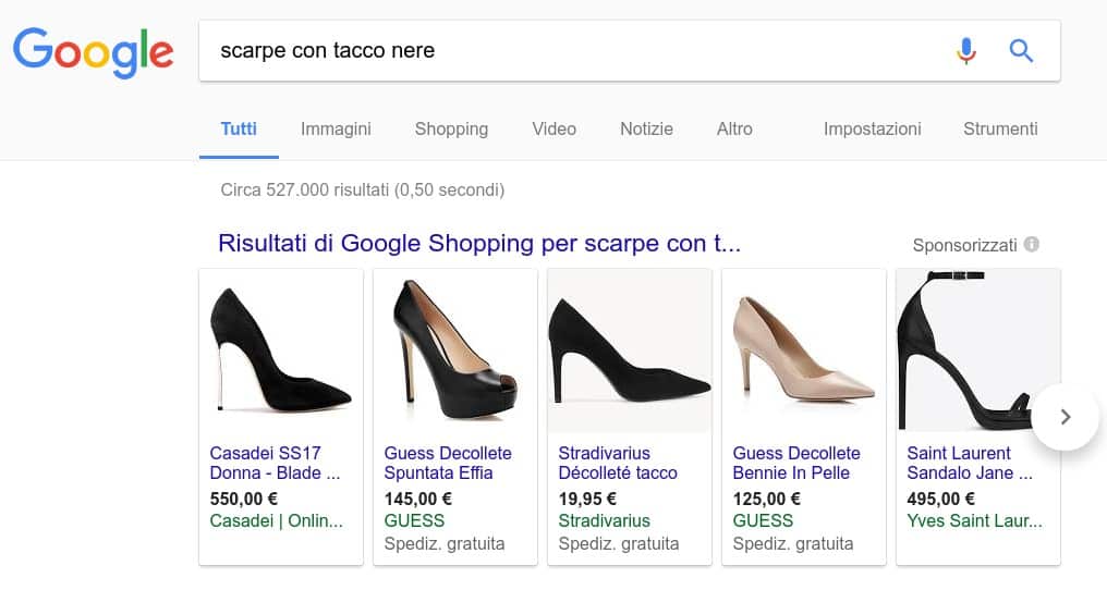 Come gestire un ecommerce: google shopping è uno strumento utile per la promozione.