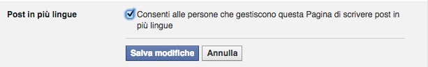 Come abilitare i post multilingua su Facebook