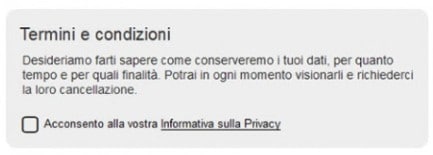 Il registro dei consensi